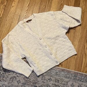 BELLAMI Textured Cream Cardigan